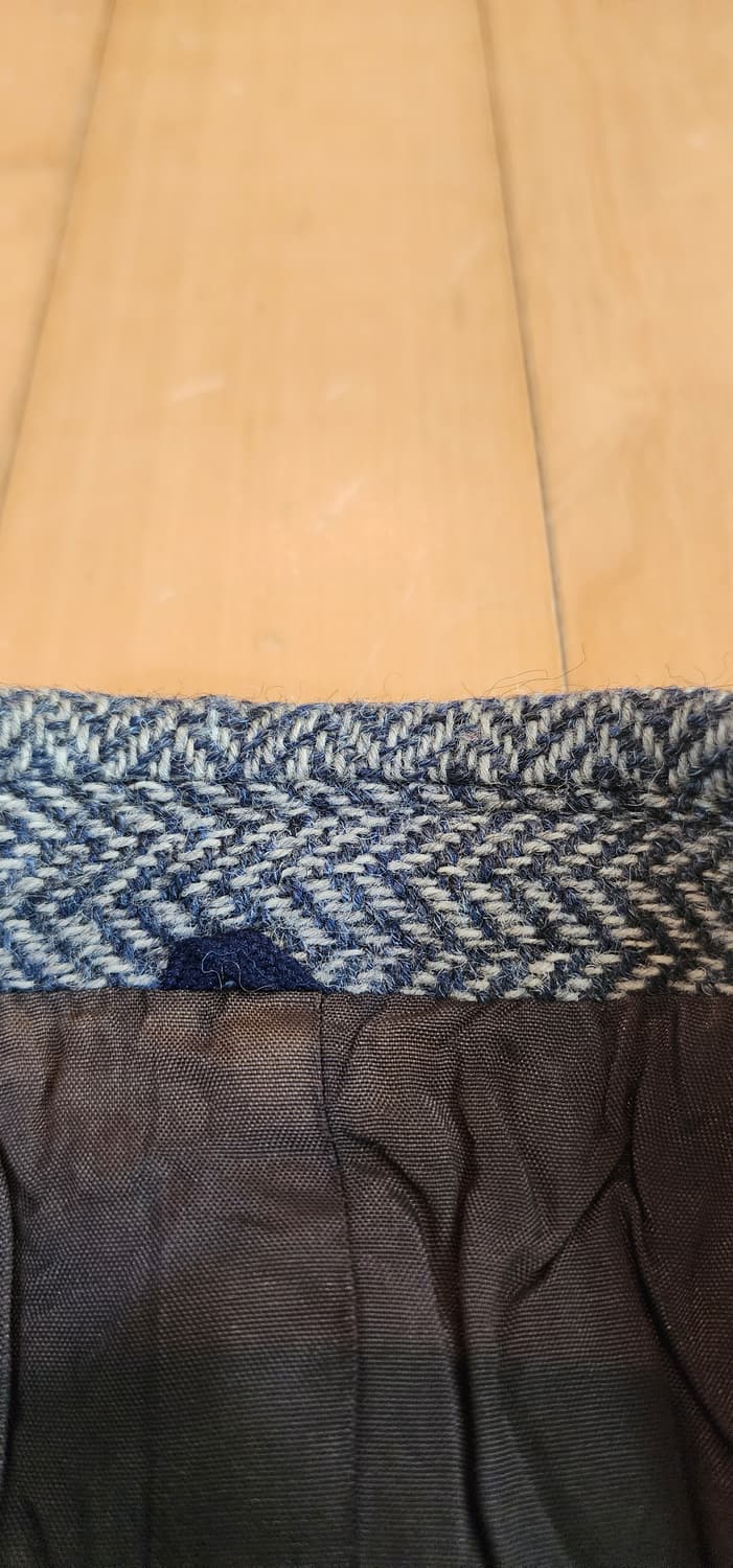 네이비 헤링본 울자켓 L(하자) 상품이미지6