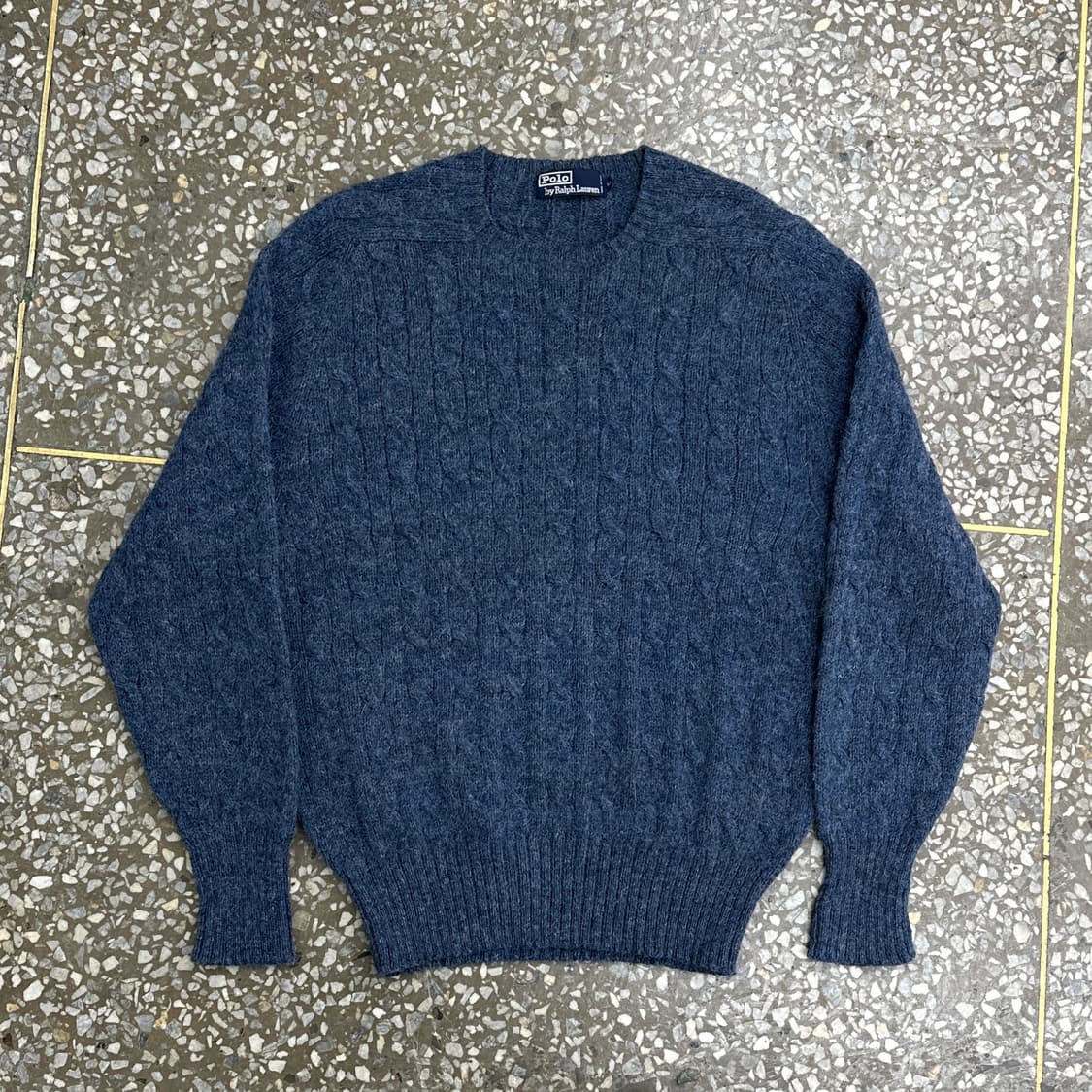 90s 폴로 랄프로렌 울 케이블 니트 스웨터 M 상품이미지1