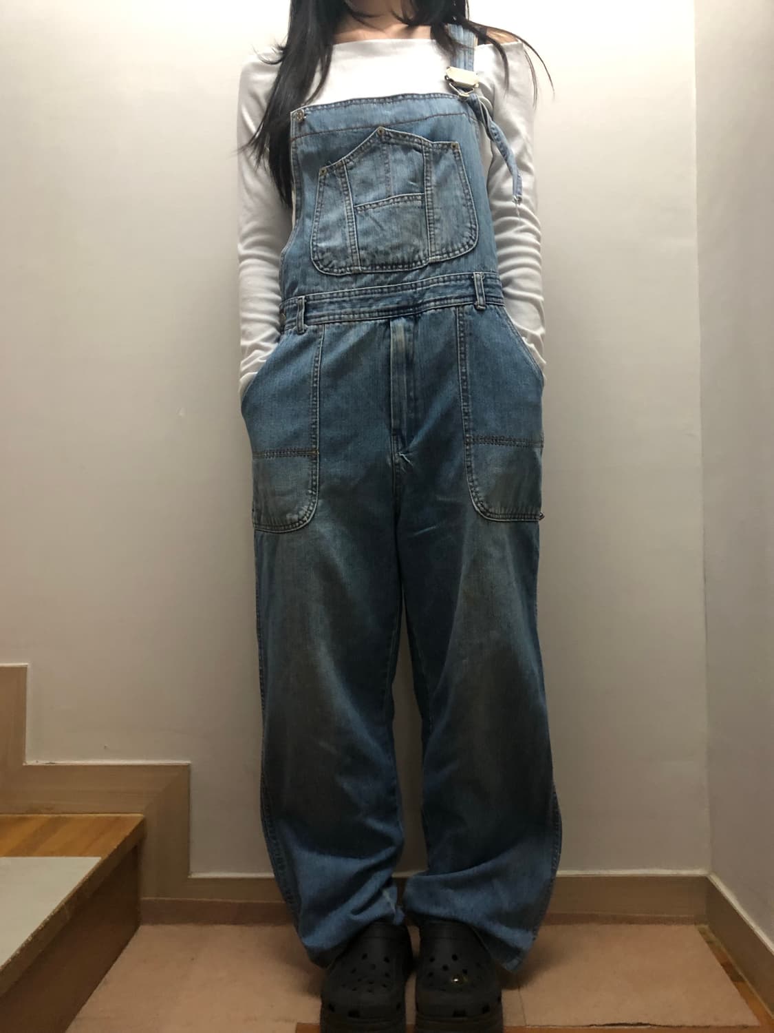 빈티지 데님 오버롤 팬츠 상품이미지6