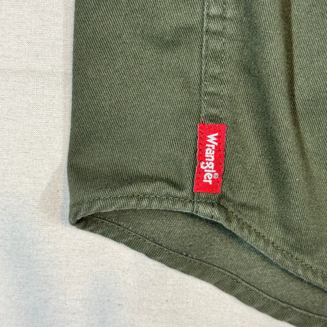 L) Wrangler 랭글러 투포켓 워크웨어 코튼 셔츠 올리브 W23 상품이미지7