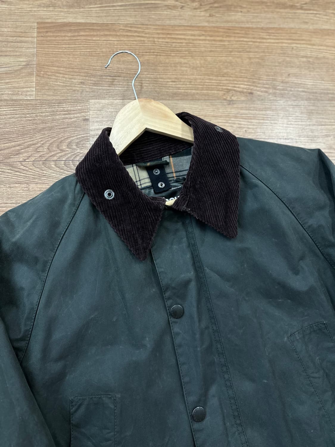 (97)바버 비데일 왁스자켓 세이지 그린 상품이미지2