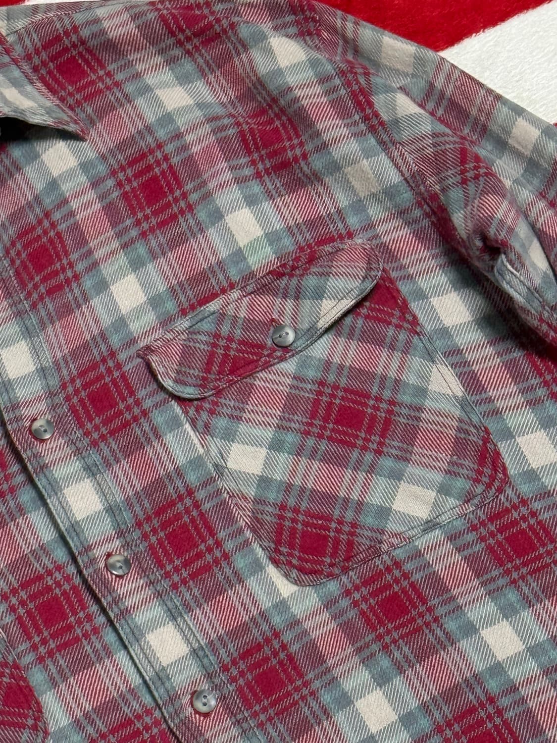 플란넬셔츠 빈티지플란넬셔츠 flannel shirt 빈티지 아메리칸캐주얼 상품이미지5