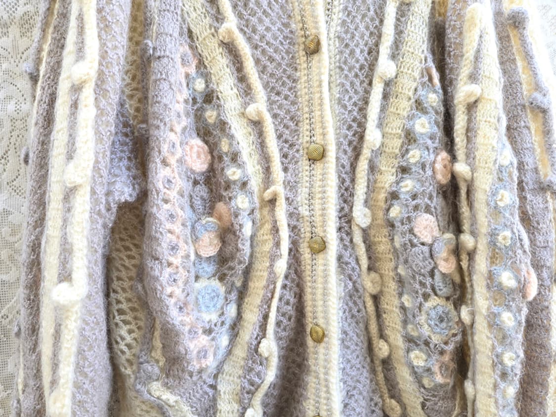 빈티지 모헤어 니트 가디건 상품이미지3