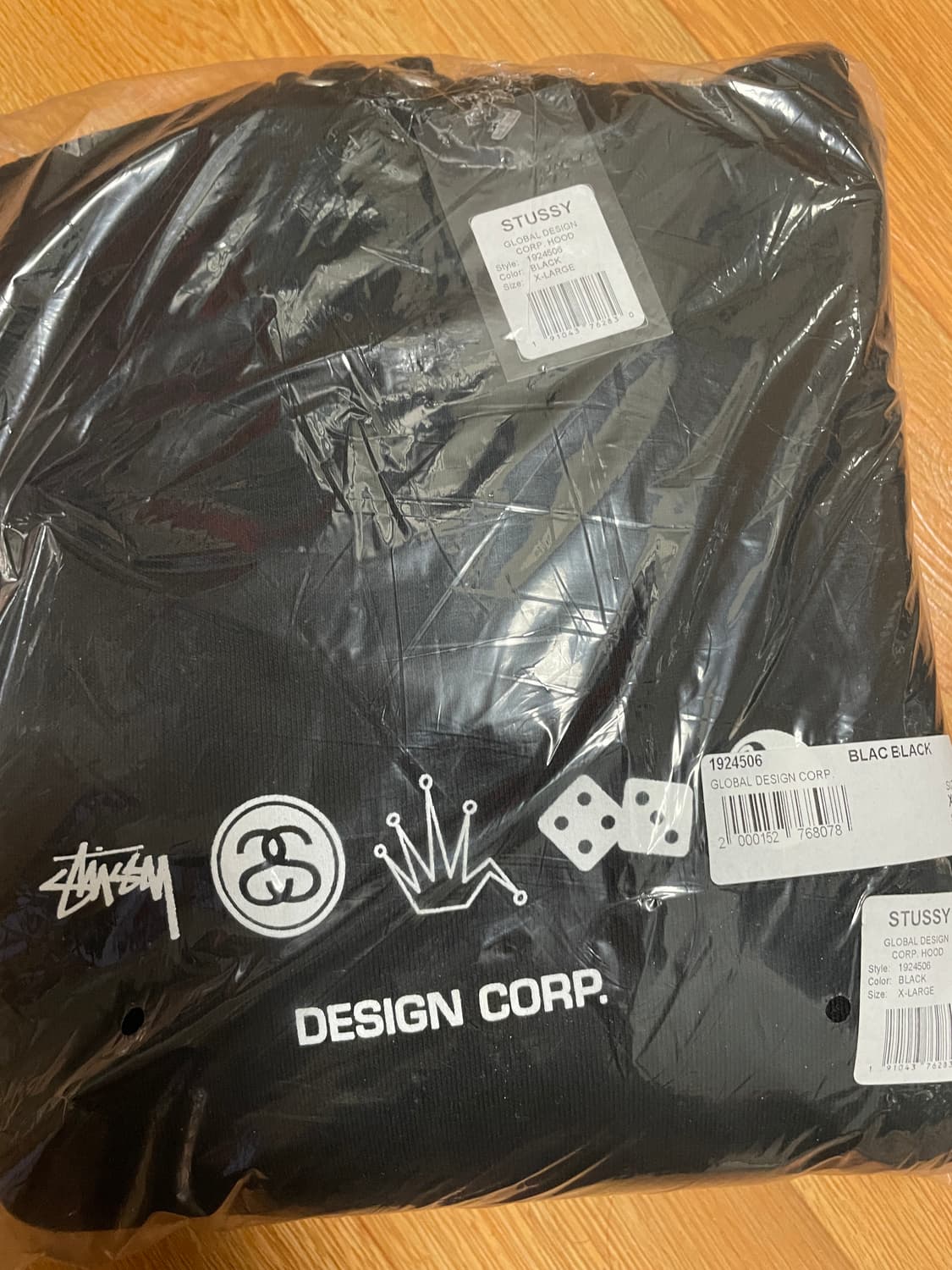 스투시 글로벌 지구 디자인 후드 L 사이즈 상품이미지3