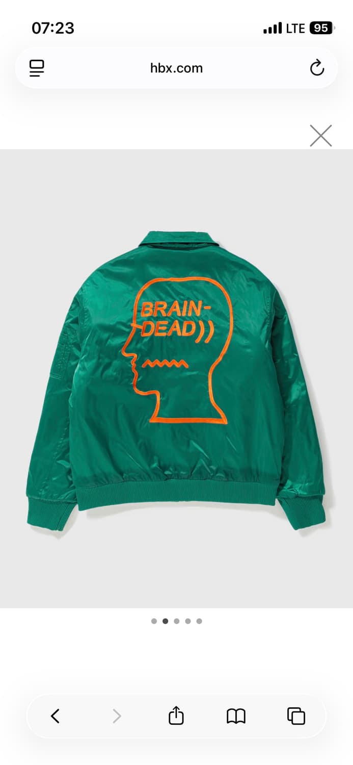 브레인데드 Braindead bd bomber jacket L 상품이미지5