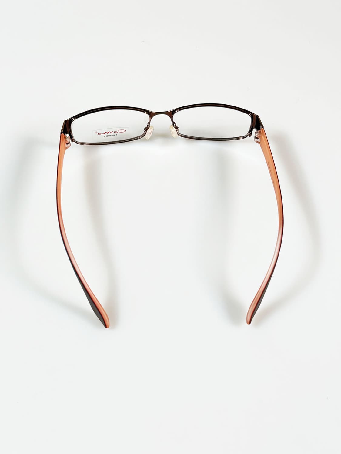 CAMO 브라운 메탈 슬림 스퀘어 빈티지 안경 상품이미지5