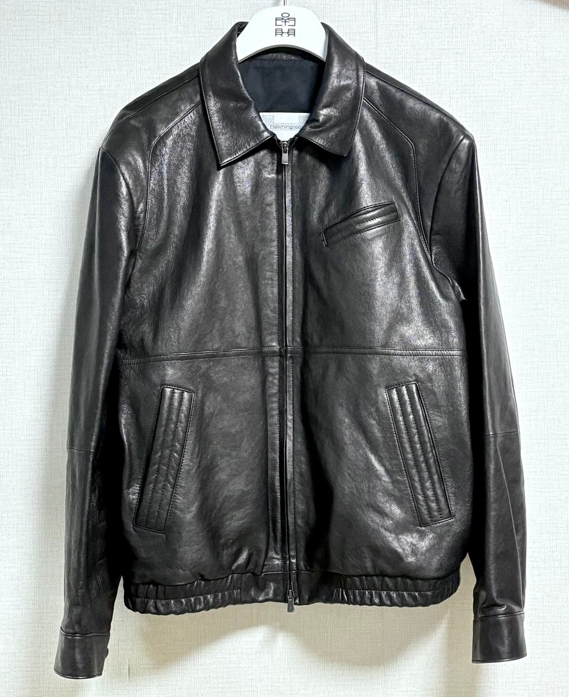 Stitched Volume Leather Jacket Lamb Skin 상품이미지2