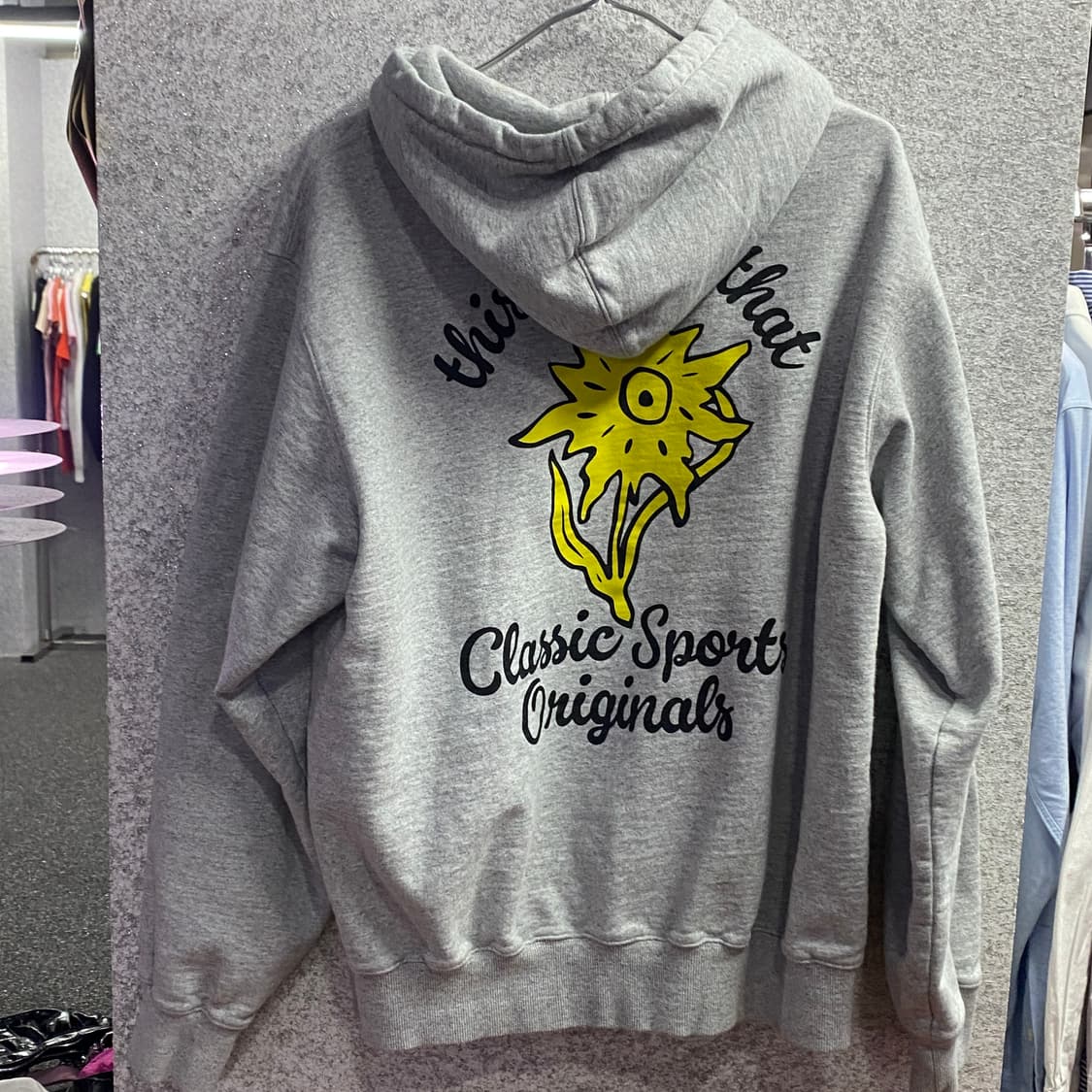 디스이즈네버댓 빅로고 그레이 흐드 티 B3228 상품이미지3