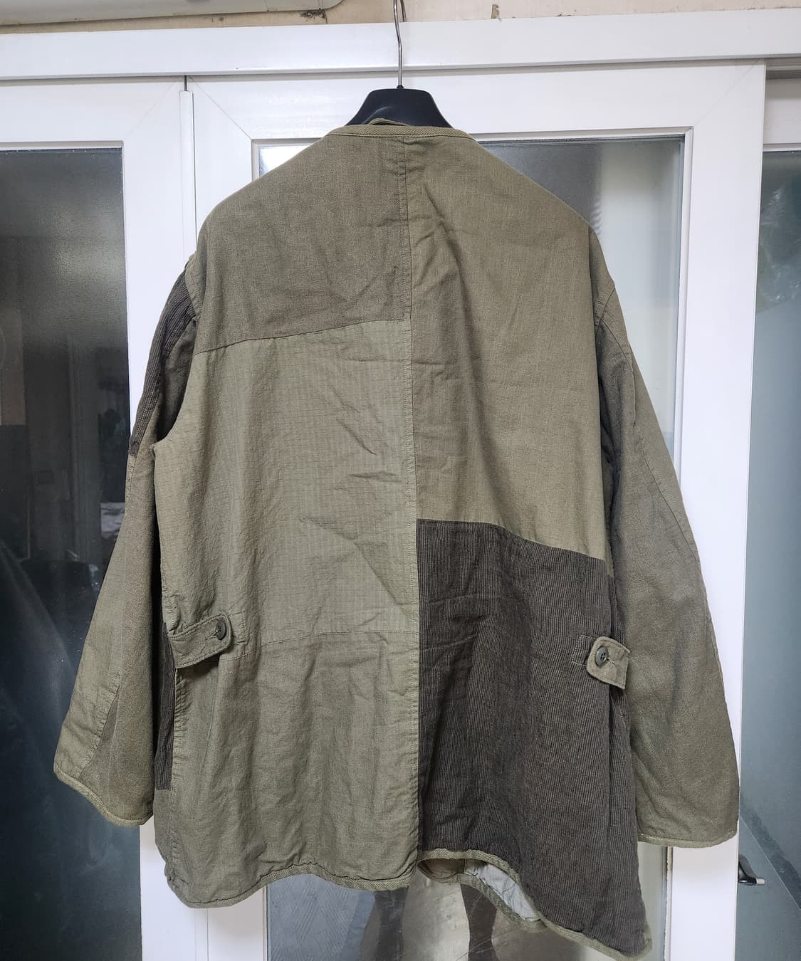 사쥬 드 크레 패치워크 노카라 자켓 L 상품이미지2