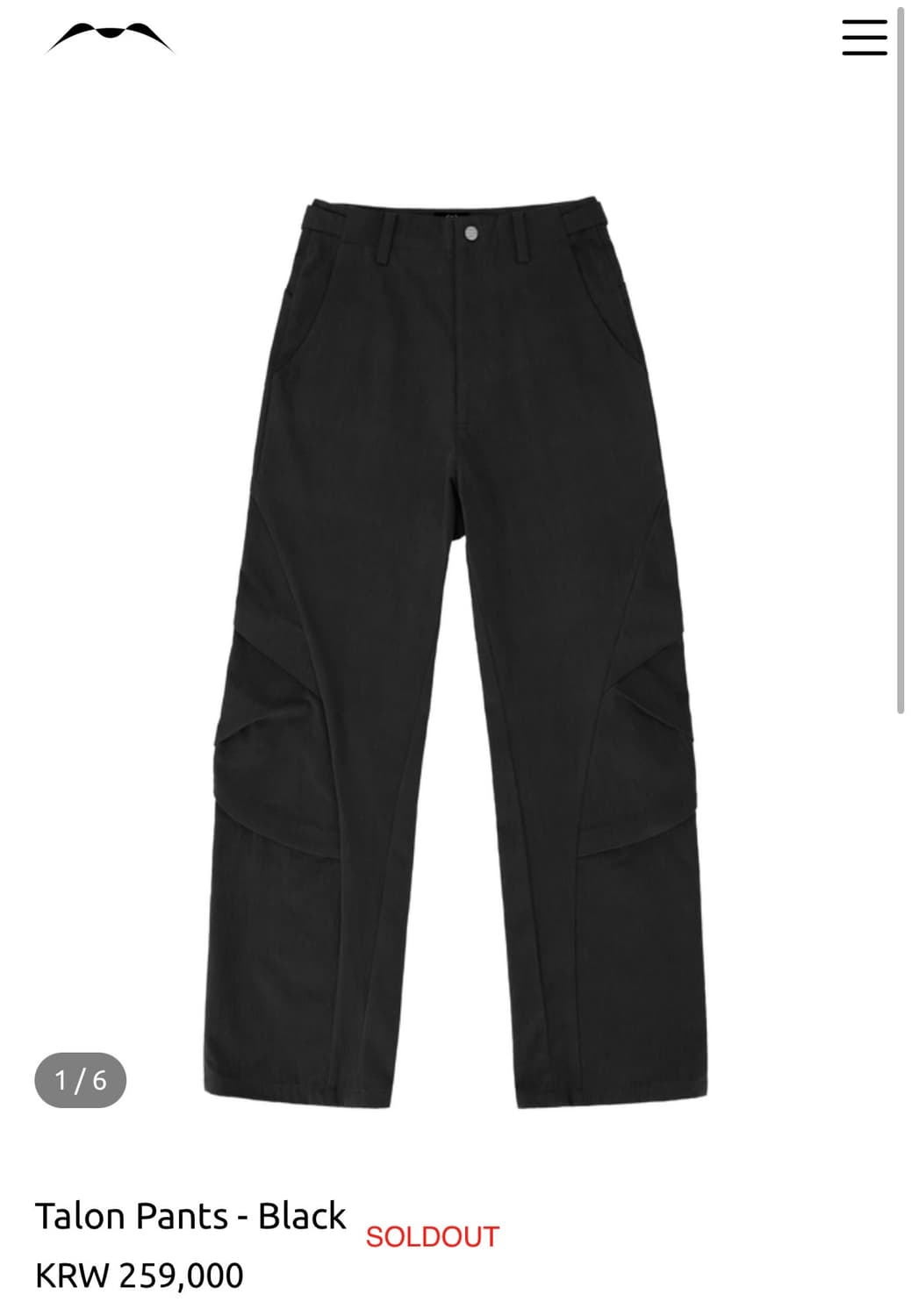 구매) 2) 머신 신테시스 Talon Pants - Black 구매해요 상품이미지1