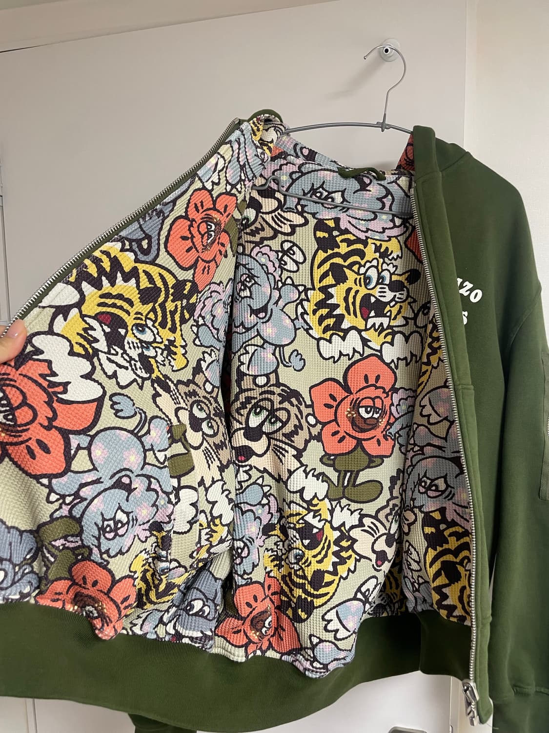 겐조 25SS 리버시블 베르디 후드집업 L 상품이미지3