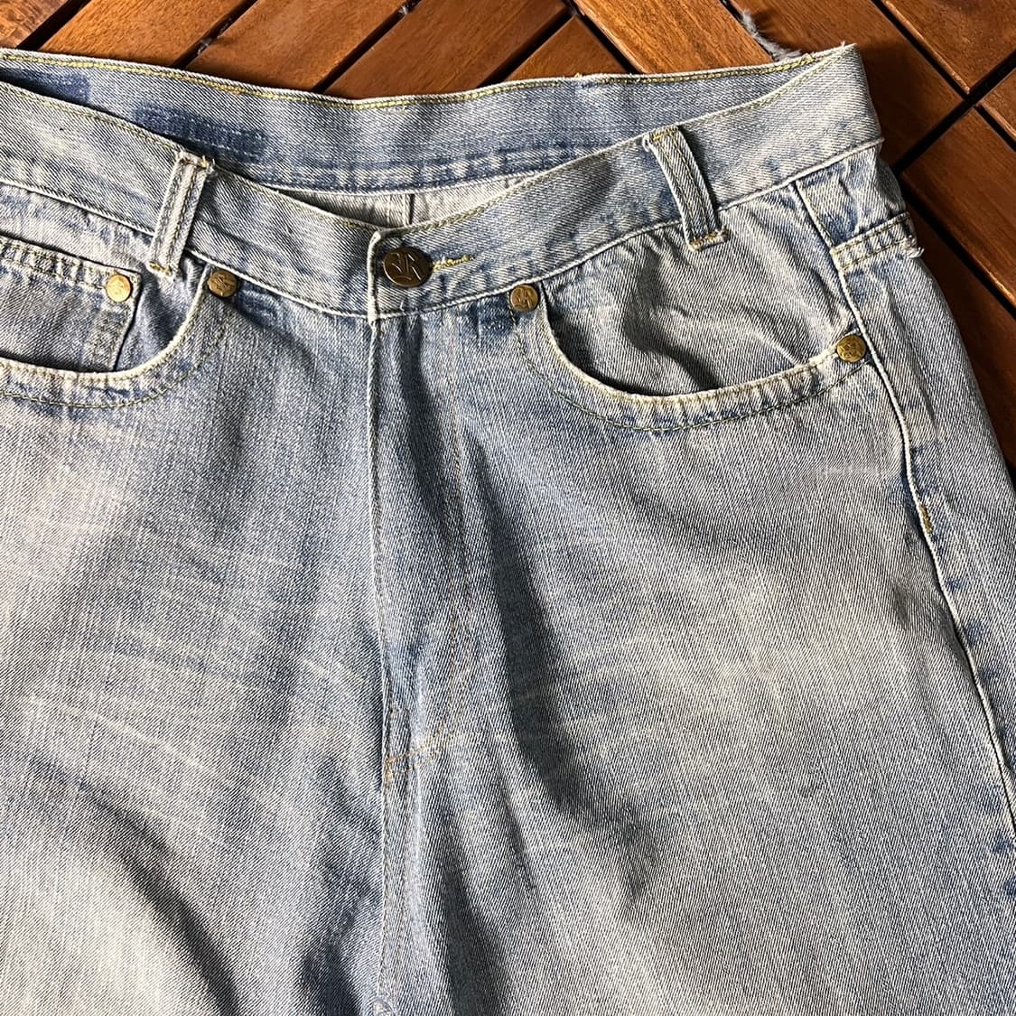 [34]빈티지 커스텀 힙합 올드스쿨 데님 팬츠 상품이미지4