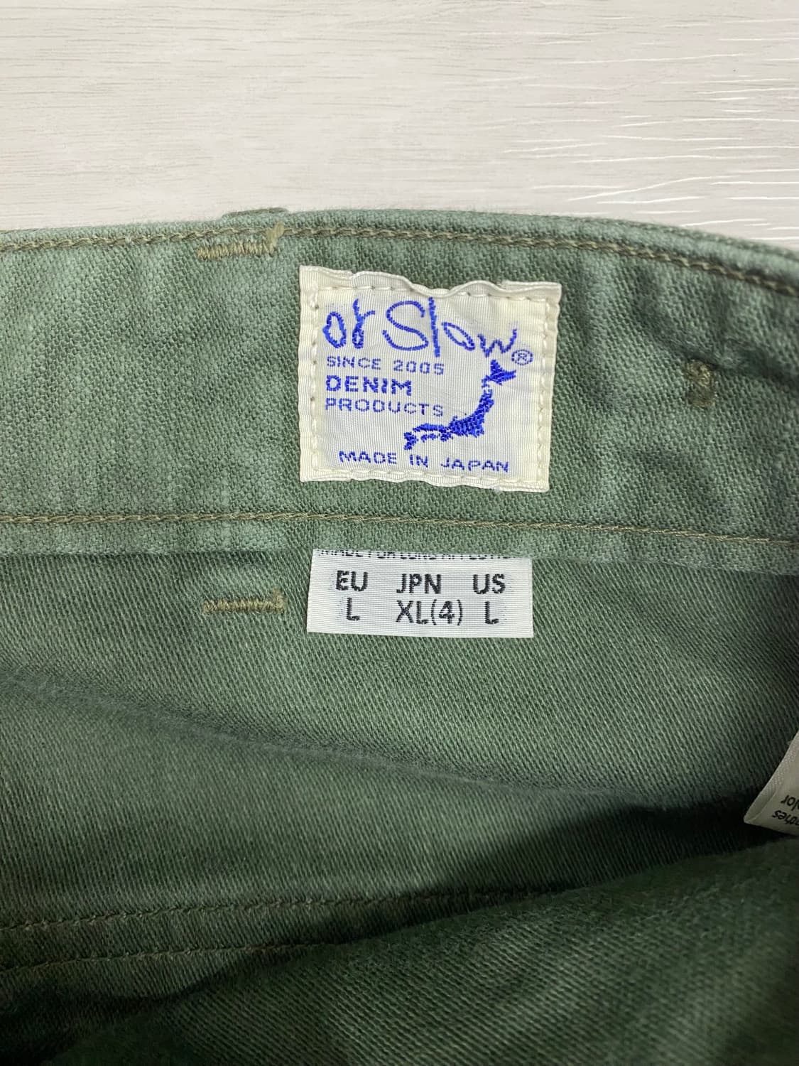 orslow 오어슬로우 퍼티그 레귤러핏 01-5002 (size XL) 상품이미지3