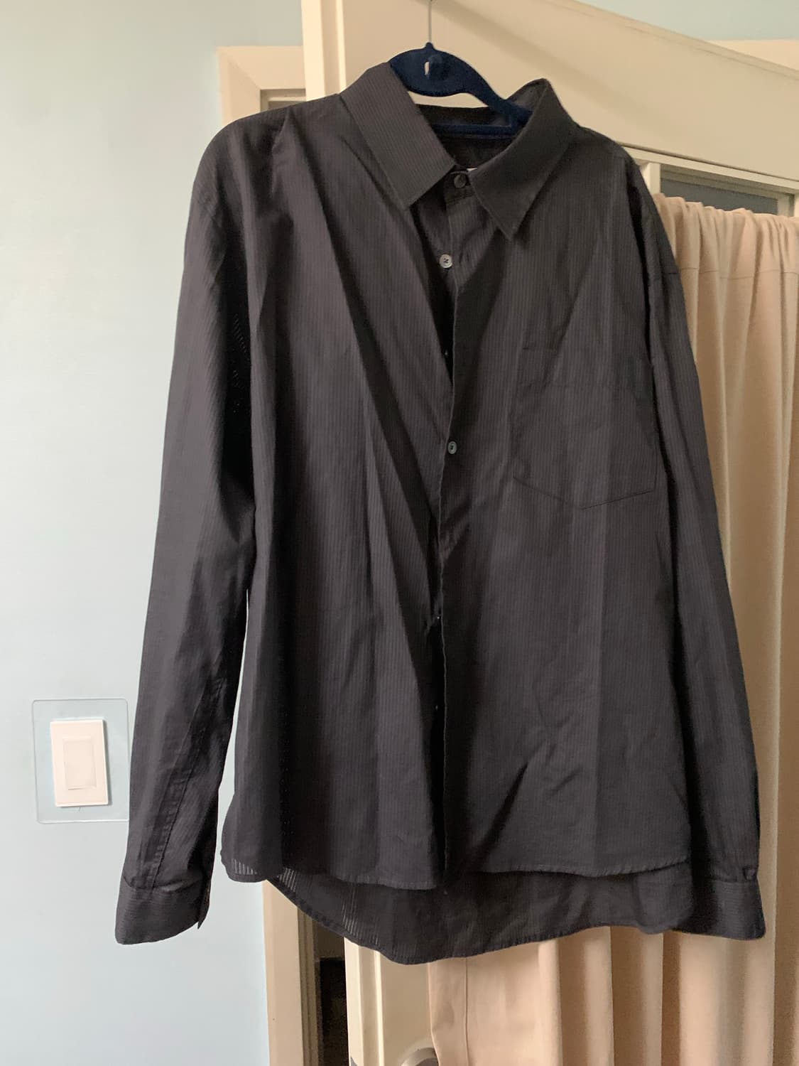 서피스에디션 JACQUARD STRIPE SHIRT DARK GRAY 상품이미지2