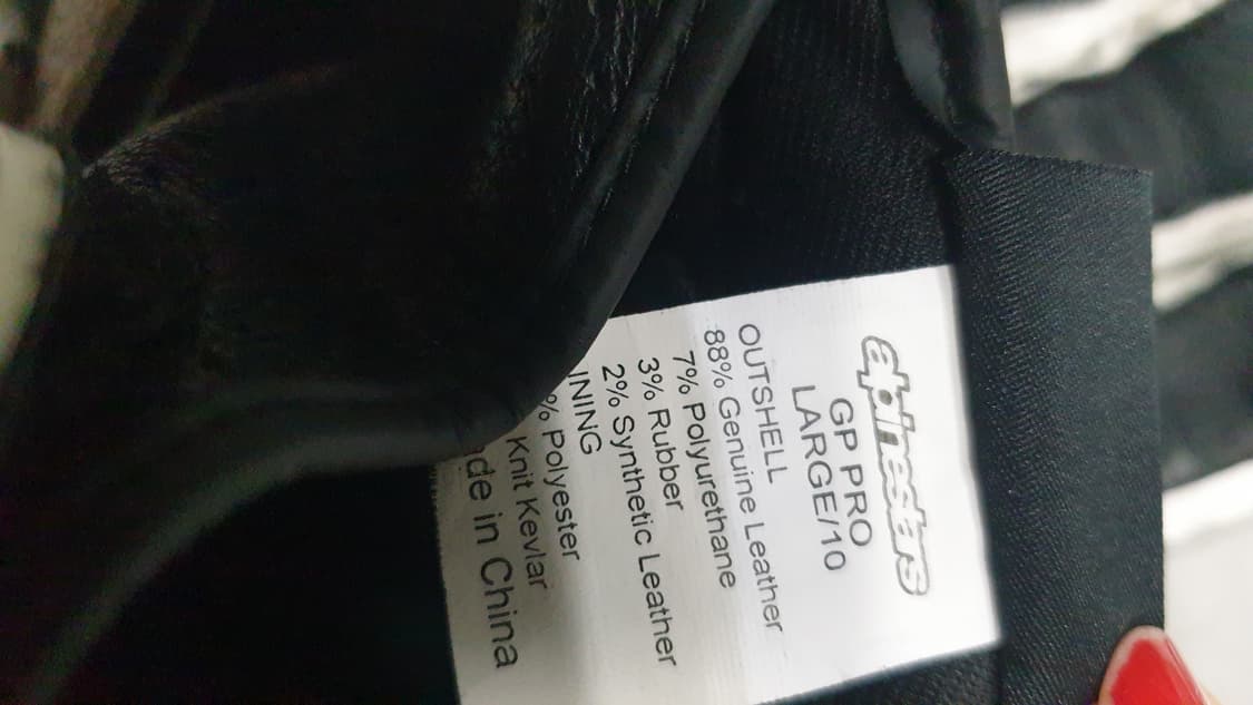 알파인더스트리 PRO 가죽 오토바이 장갑 L 상품이미지6