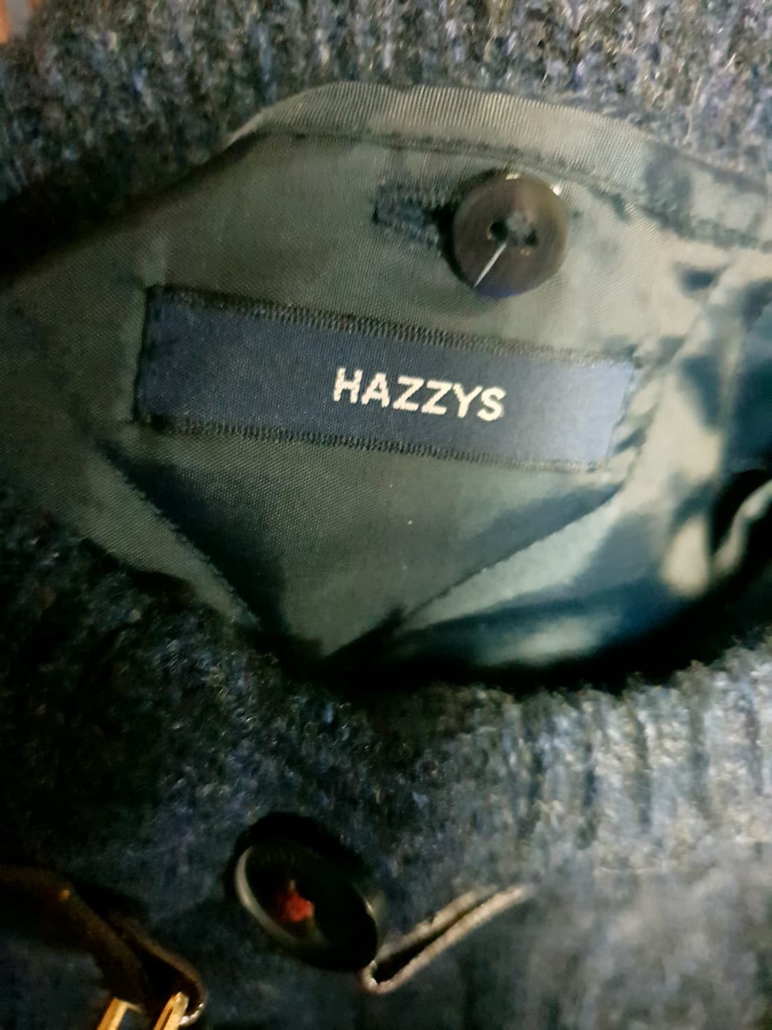 (단종매물) 헤지스 우먼 케이블 넥스트랩 후드 롱 가디건 네이비 (S) 상품이미지4