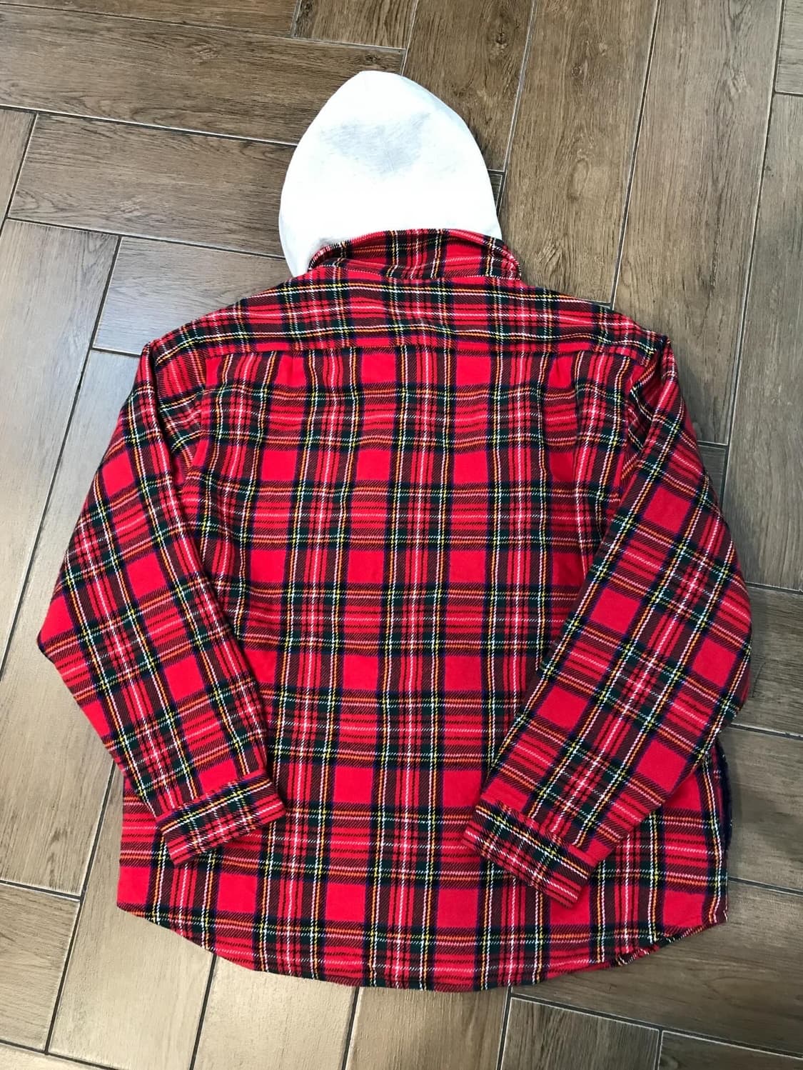 Supreme Tartan Flannel Hooded Shirt 상품이미지8