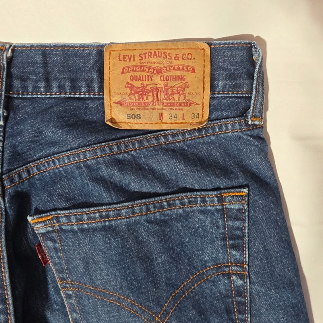 [W34L34]90s 리바이스 508 데님팬츠 상품이미지7