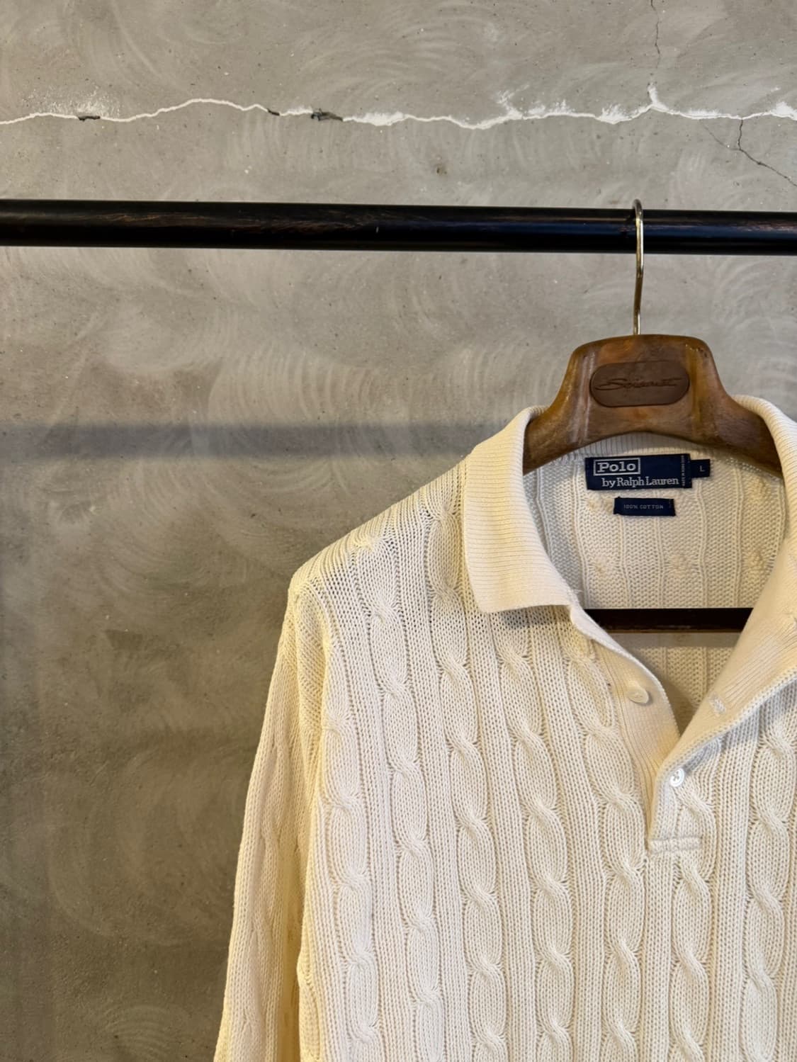 90s 폴로 랄프로렌 와펜 케이블 니트 105 상품이미지2