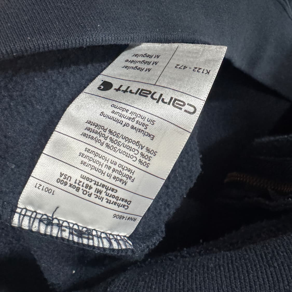 칼하트 오리지널핏 후드집업 M사이즈 상품이미지3