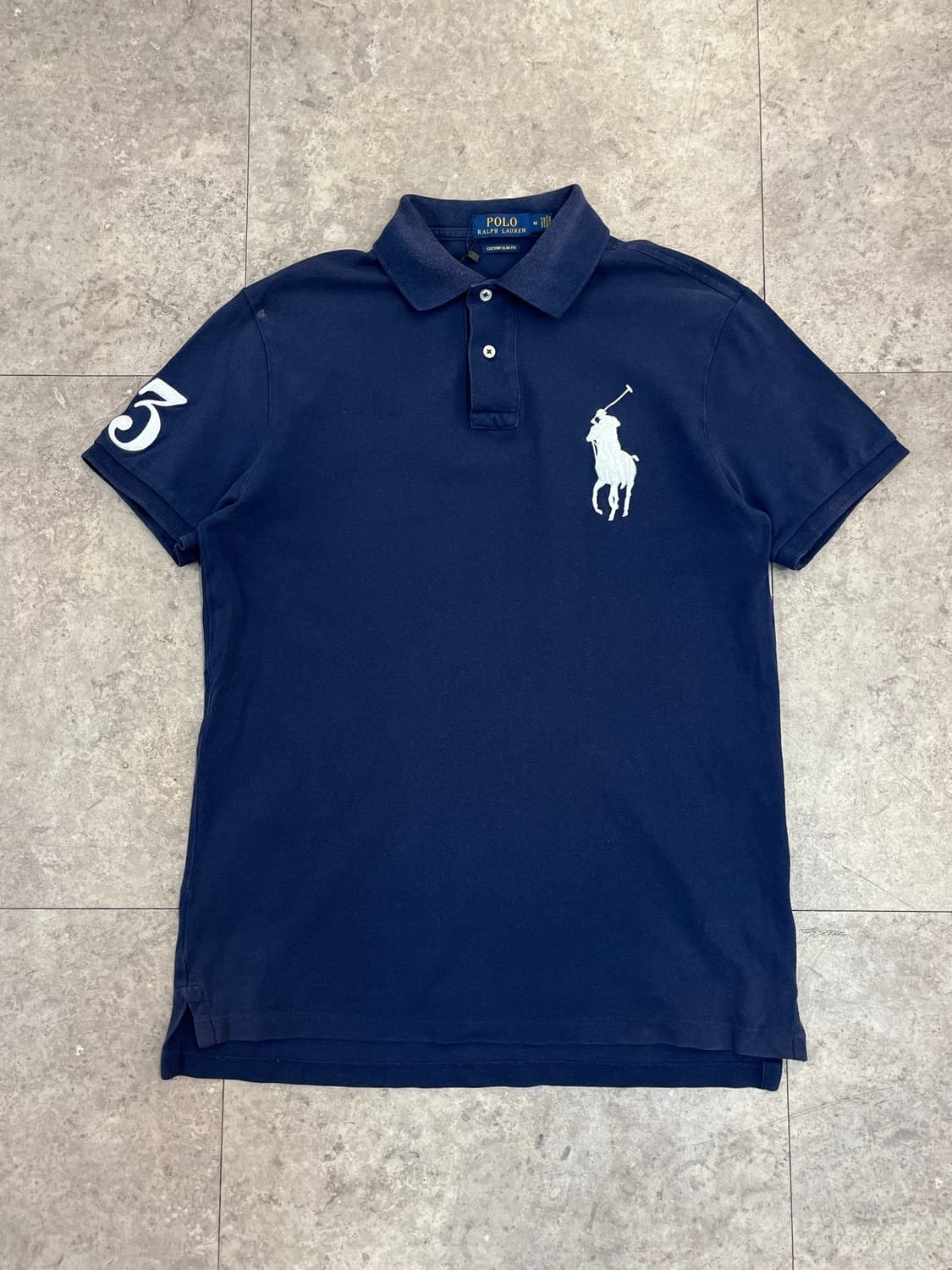 폴로 랄프로렌 빅포니 카라 반팔티 네이비 M  #csz3851   상품이미지4