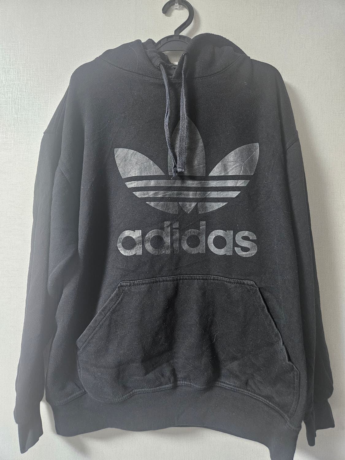 아디다스 트레포일 로고 후드티 블랙 M 상품이미지1