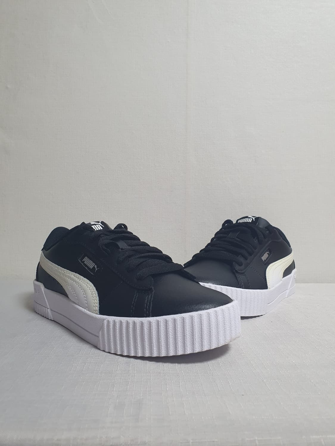 택포가 235mm 푸마 운동화 카리나 크루 블랙 스니커즈 상품이미지5