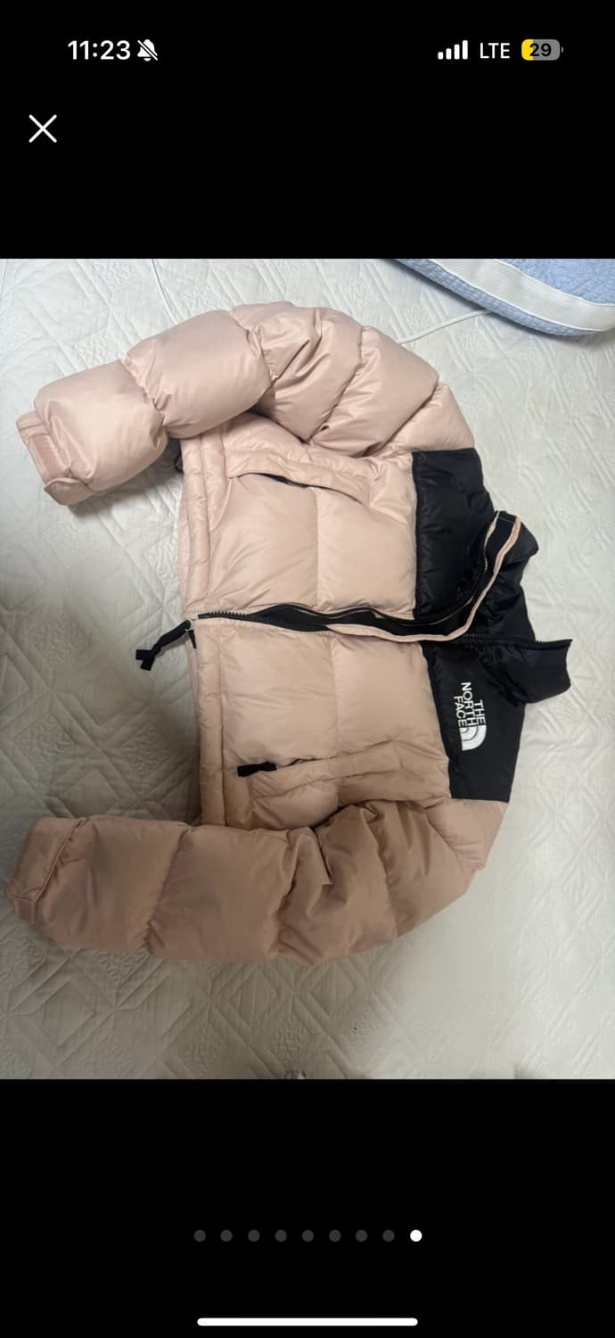 노스페이스 눕시 숏패딩 xs 모스핑크  상품이미지8