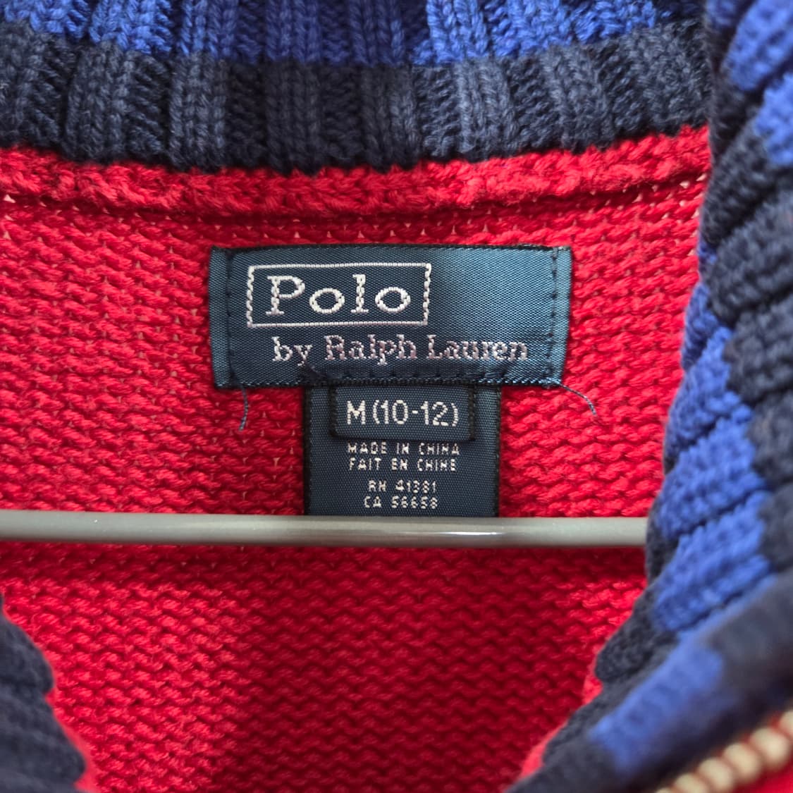 폴로랄프로렌 키즈 빅포니 니트집업 M(10/12) 상품이미지3