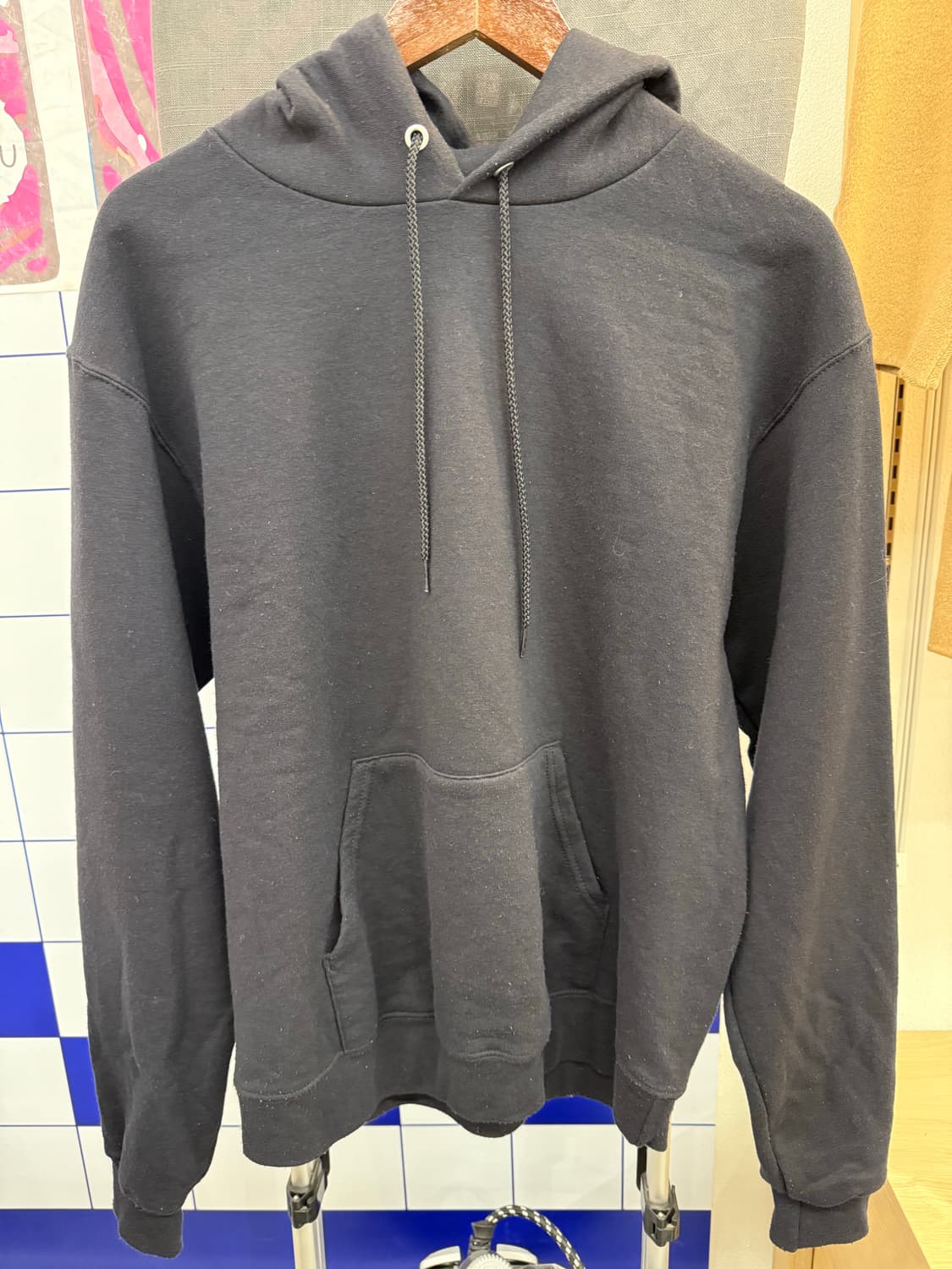 챔피온 블랙 후드티 상품이미지1