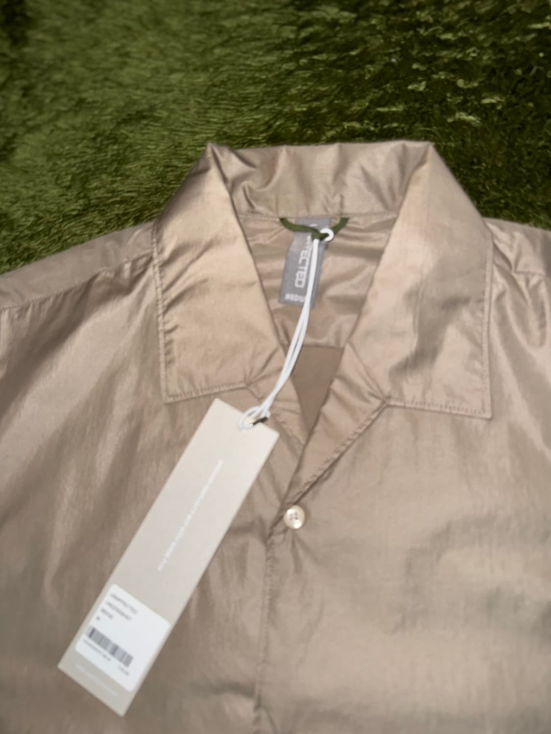 [M] 언어펙티드 22ss 오픈 카라 셔츠 베이지 상품이미지3