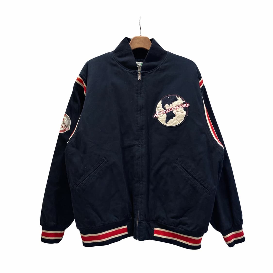 RUCKER 루커빈티지 90s 캐주얼 스타디움자켓 엠버서더 패치 디테일 상품이미지1