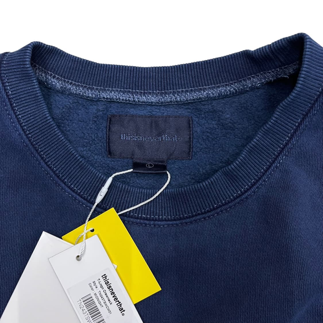 디스이즈네버댓 네이비 맨투맨 L 상품이미지5