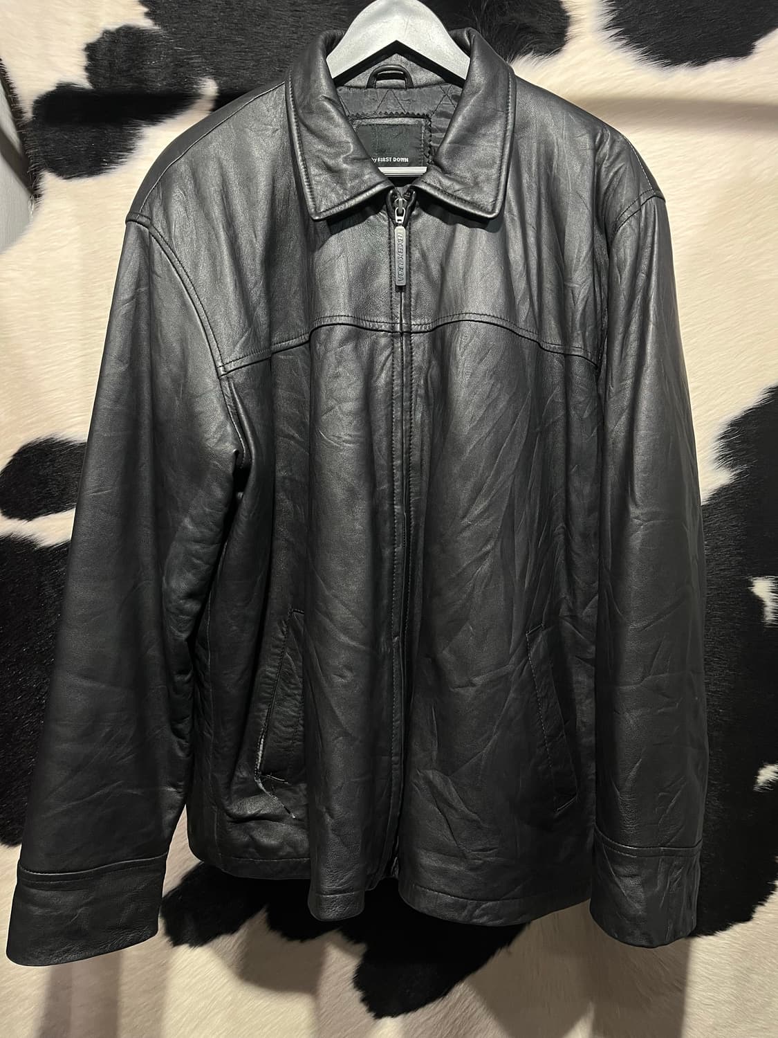 BXBK by First Down의 양가죽 풀 집업 재킷 상품이미지2