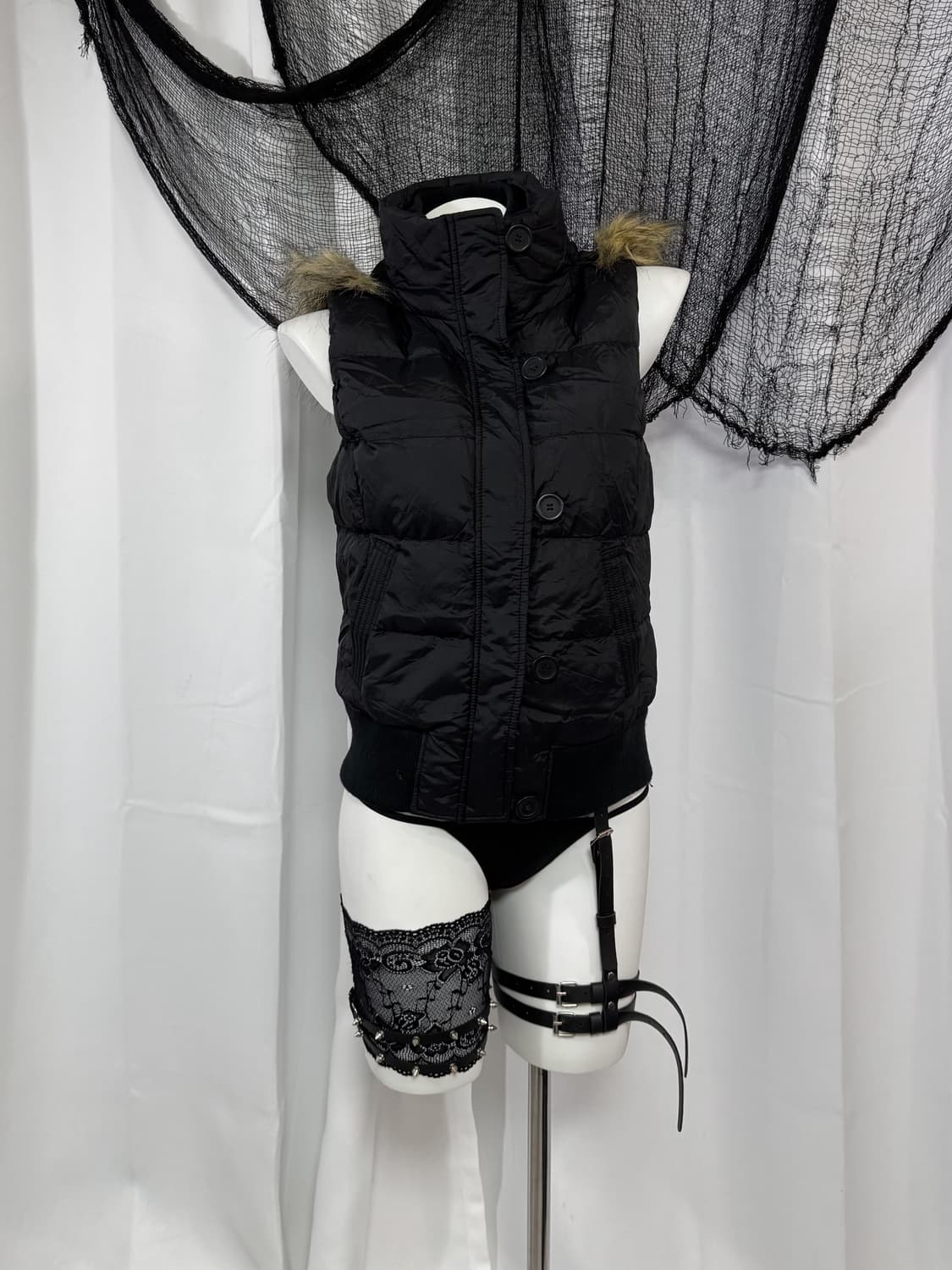 fur padding vest 상품이미지2