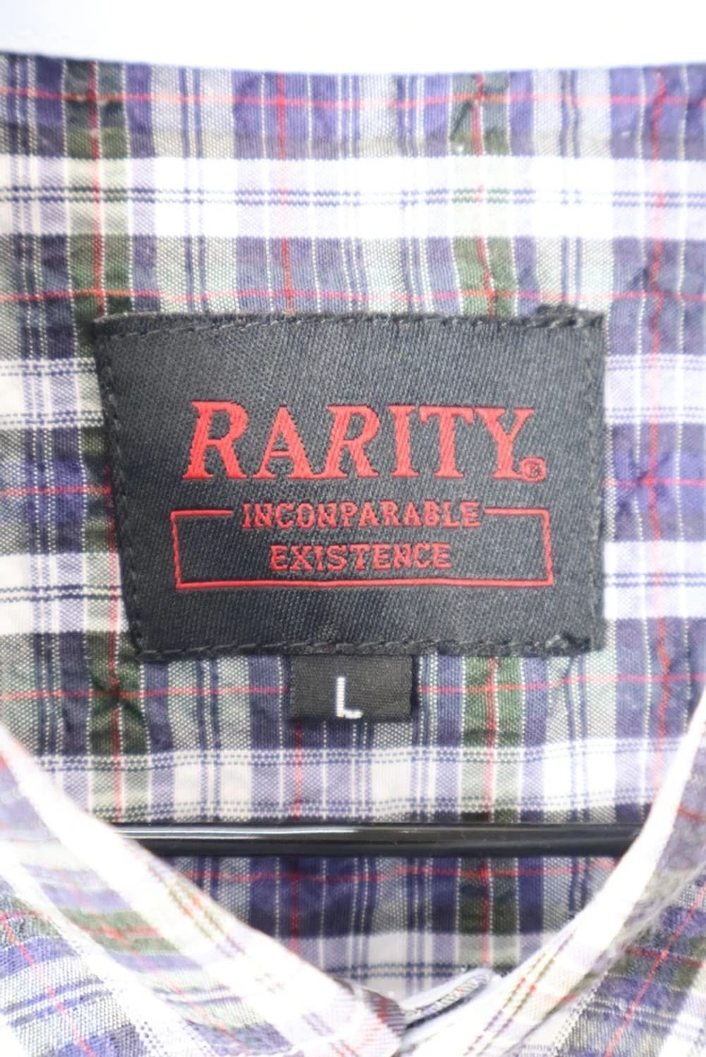 Rarity Check Short Sleeve Shirt Purple 상품이미지5