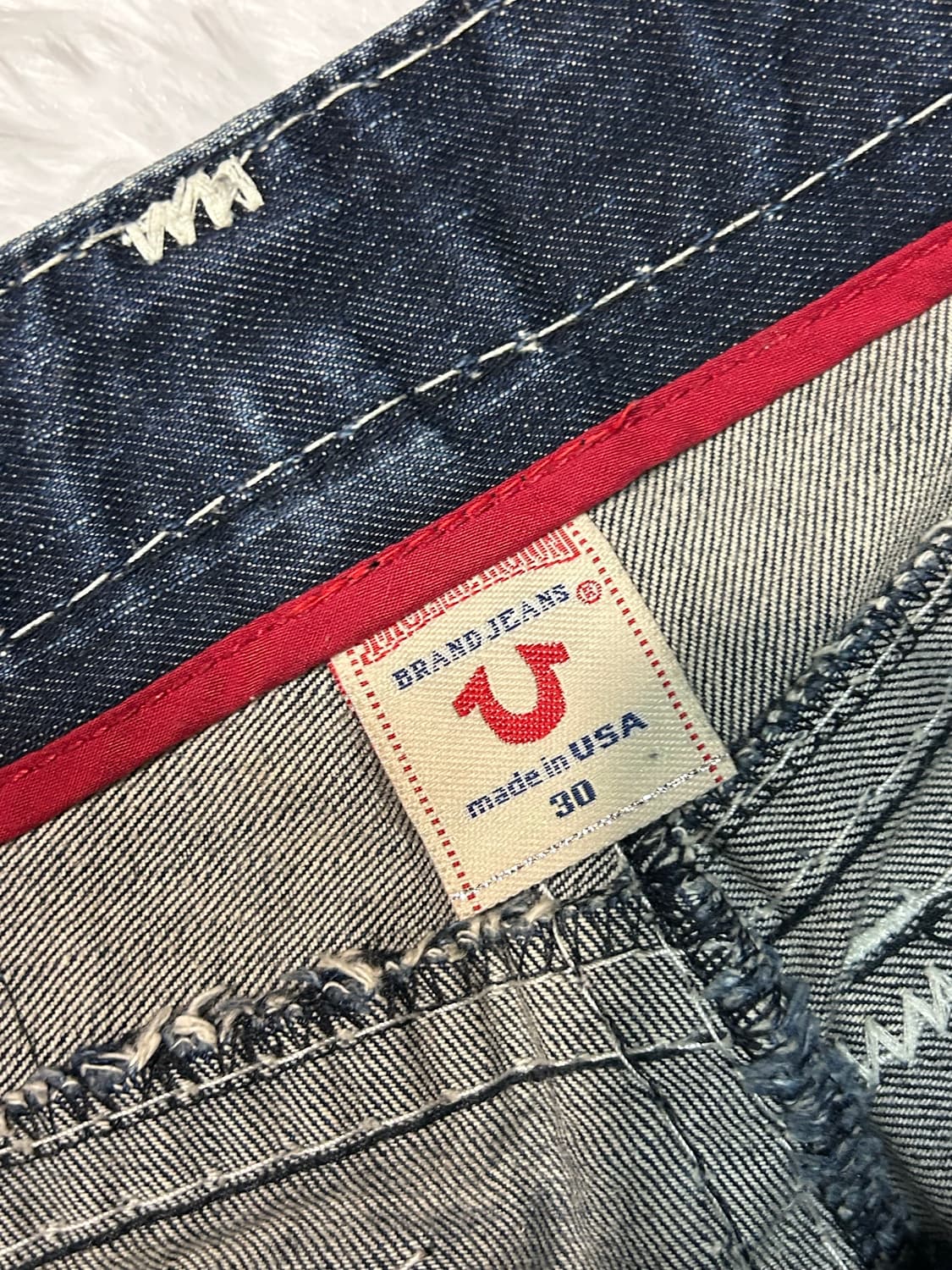 True Religion indigo stitch denim jeans 상품이미지3