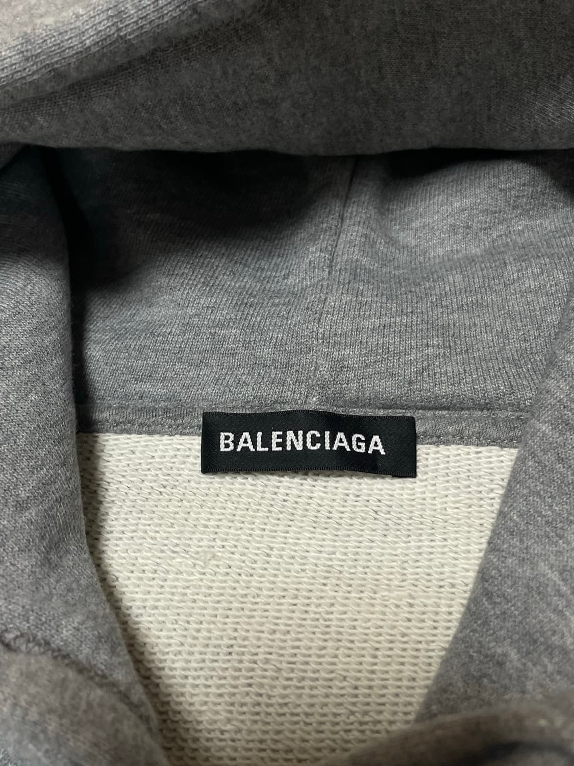 발렌시아가 BB로고 후드티 그레이 [S] 상품이미지3