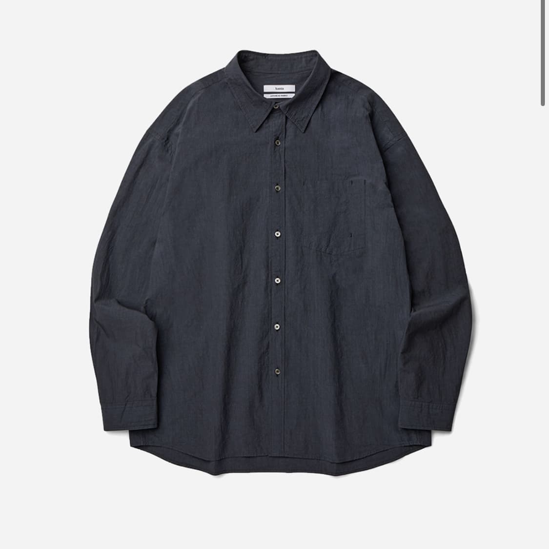 카미아 선드라이 타이프라이터 셔츠 네이비 L 상품이미지1