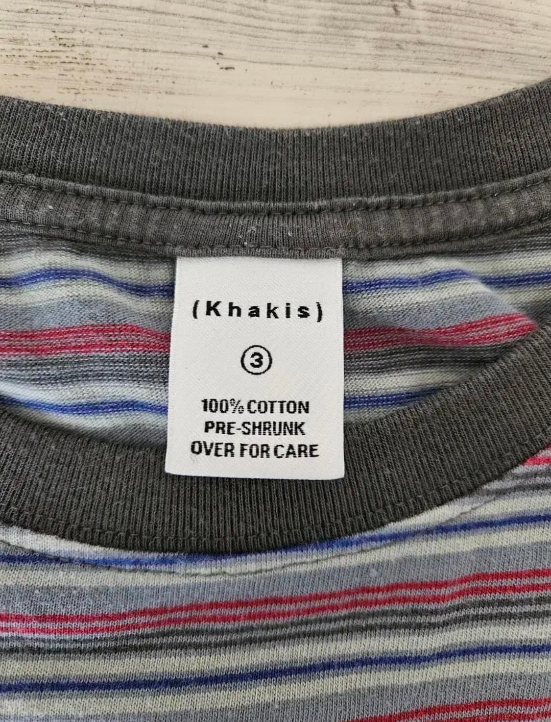 Khakis 카키스 멀티스트라이프 보더 반팔티 3사이즈 상품이미지4