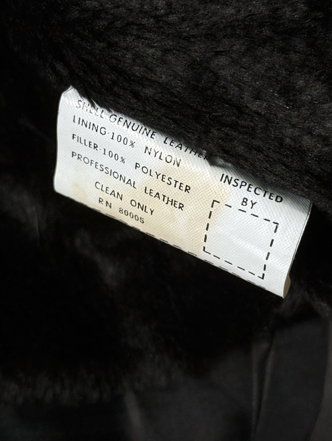 90s 4U 블랙 레이어드 패널 빈티지 소가죽 자켓 (105-110) 상품이미지6