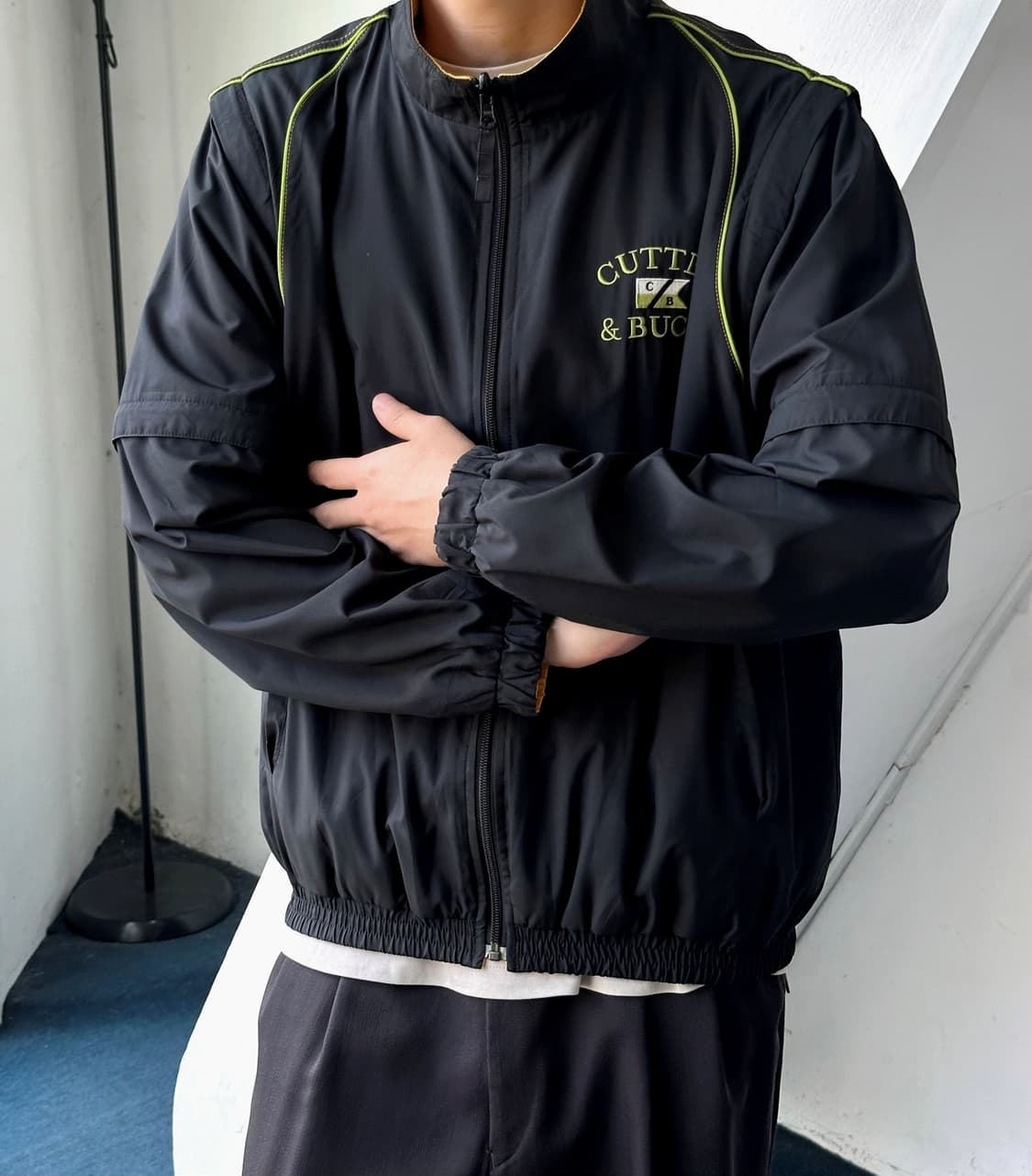 6way design washed poly zip parka 상품이미지6