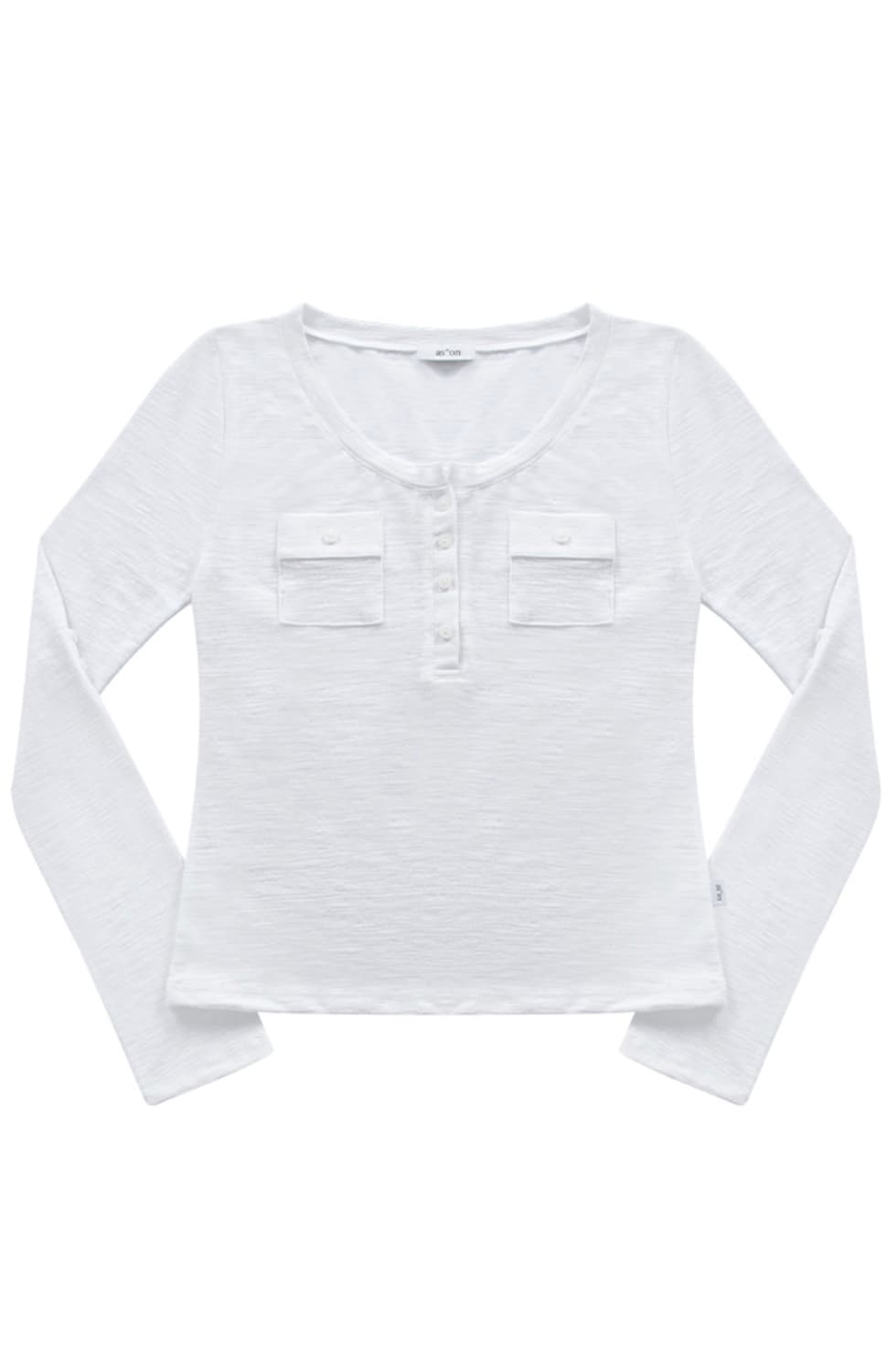 애즈온 ATLANTA POCKET TEE 화이트 상품이미지4