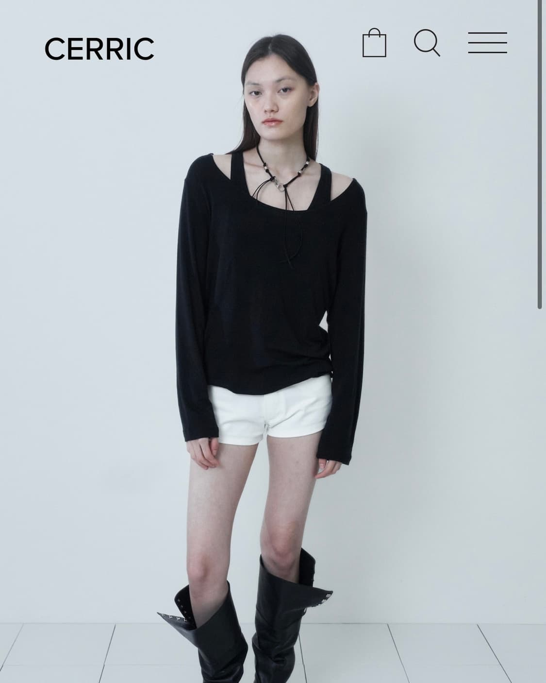 세릭  2WAY LAYERED LONG TOP 상품이미지2