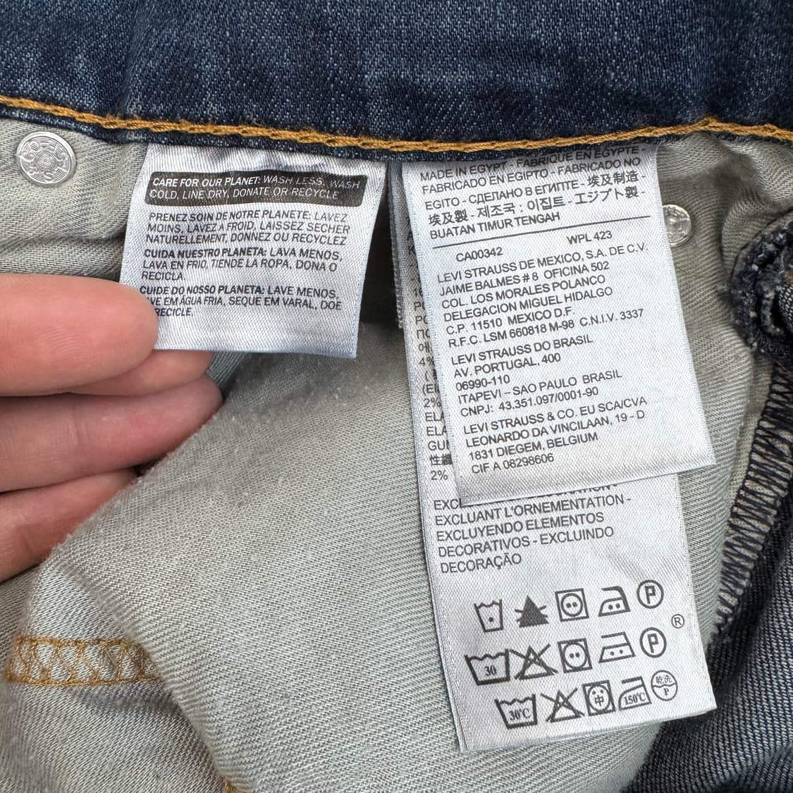 리바이스 559 새깅 워싱 스케이터 와이드 데님팬츠 상품이미지8