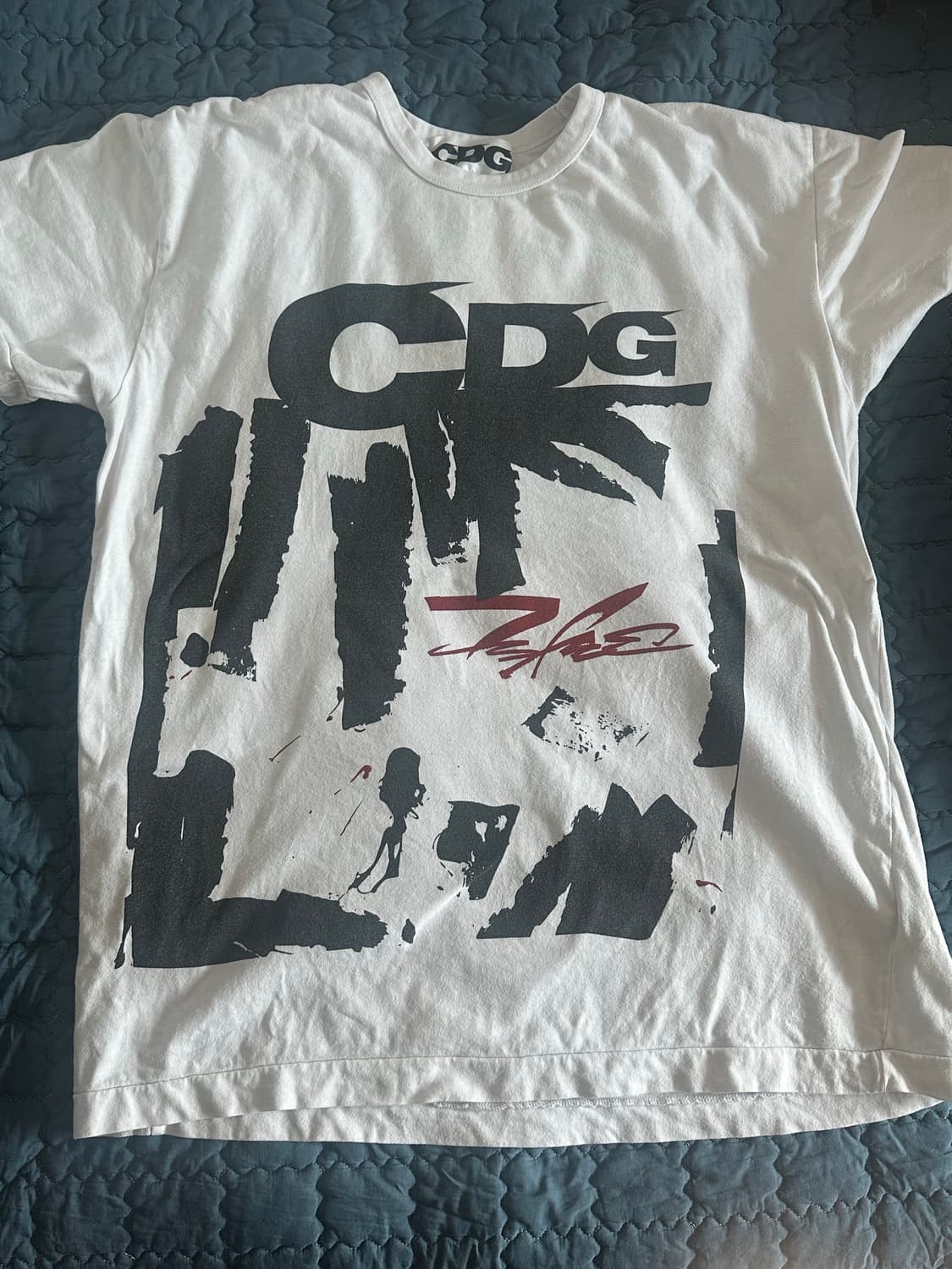 수량1개 꼼데가르송 CDG X Futura 티셔츠 반팔티 상품이미지2