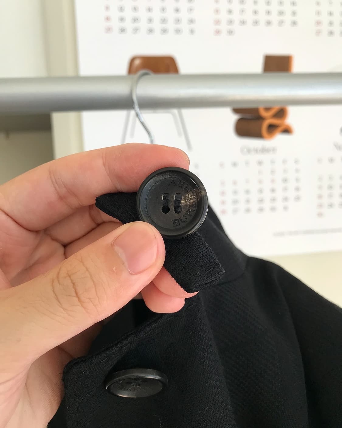 버버리 블랙 체크 자켓 상품이미지2