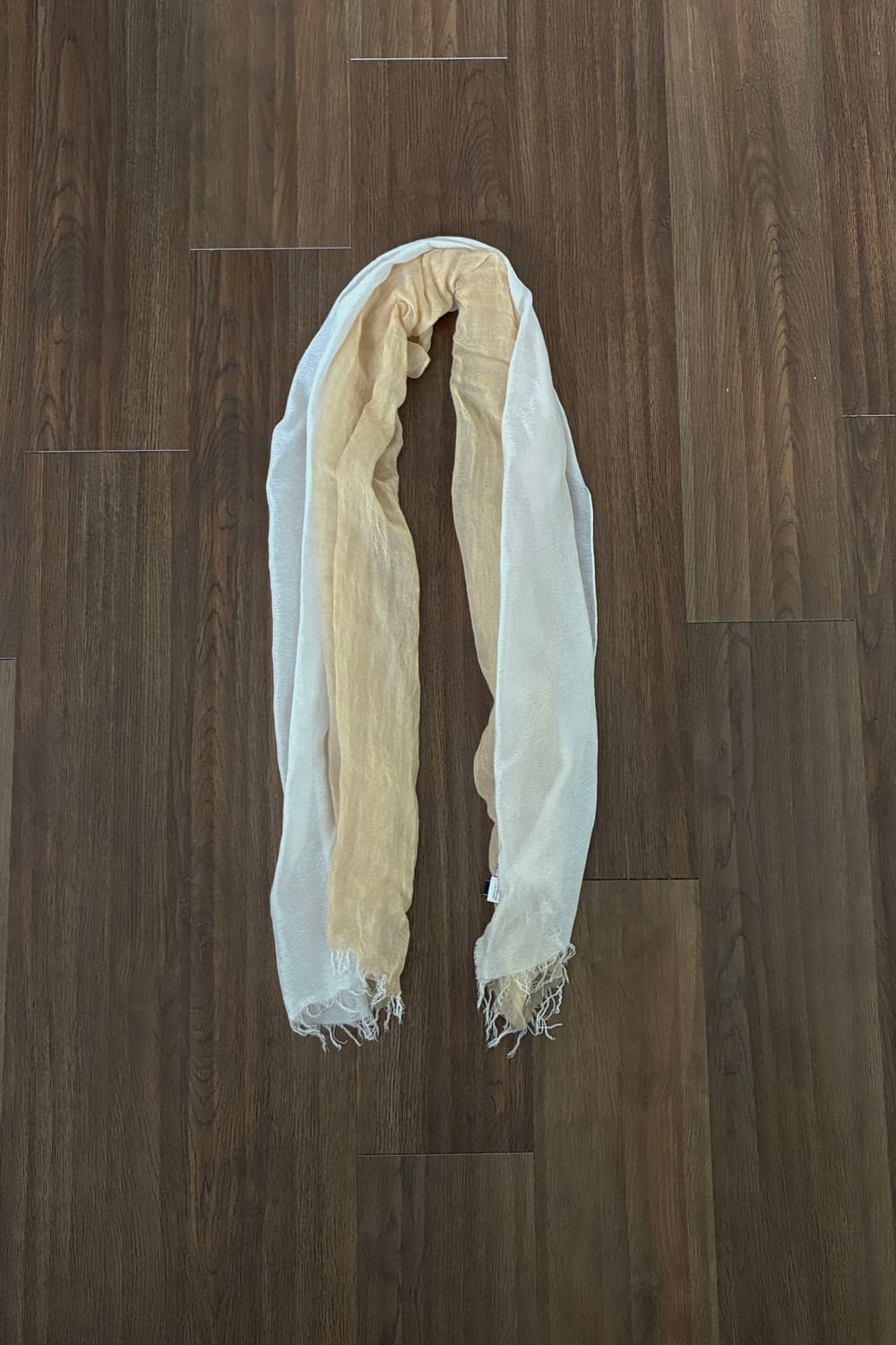 Beige Two-tone Scarf 상품이미지1