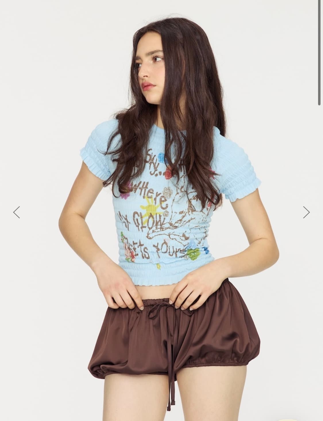 글로니 펌킨 블루머 쇼츠 브라운 상품이미지2