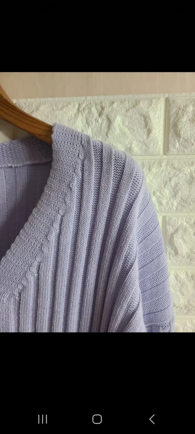 연보라 크롭 니트 가디건 상품이미지2